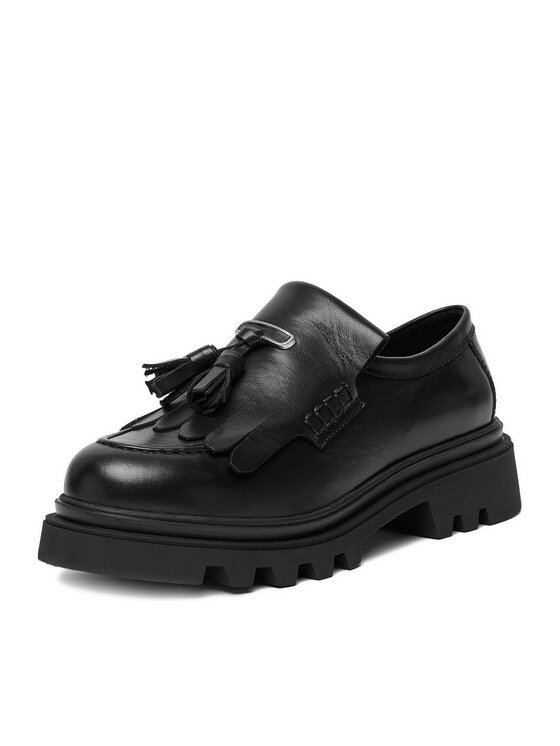 Badura Badura Loafersy EO-ATHENA-01 Czarny