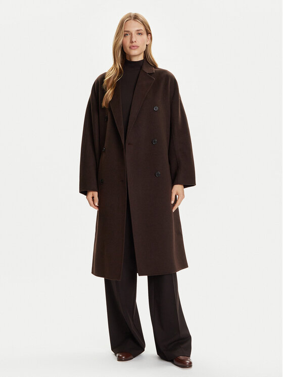 Marc O'Polo Marc O'Polo Вовняне пальто 508 0051 71127 Коричневий Relaxed Fit