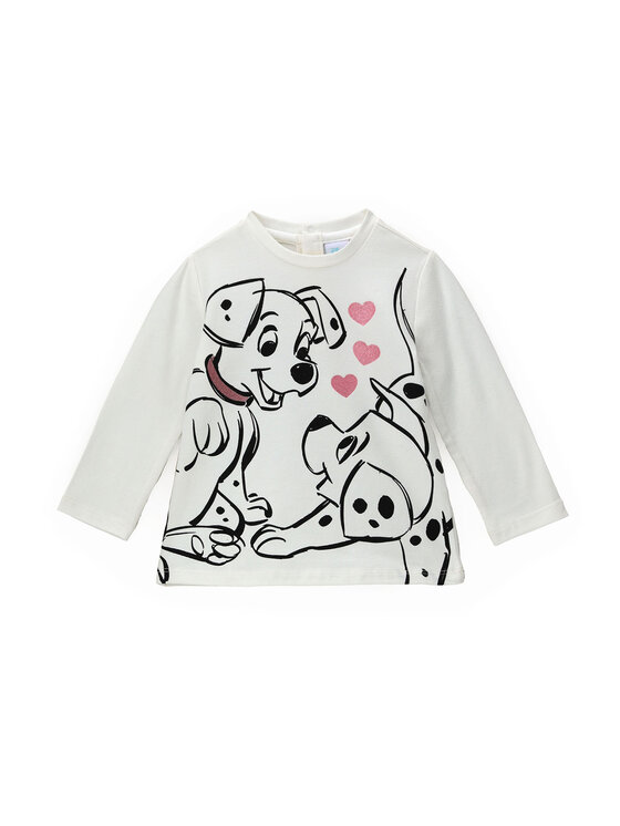 Dziewczęca Bluzka Original Marines, Rozmiar 9/12M, Biała, DISNEY DCAV1539NF