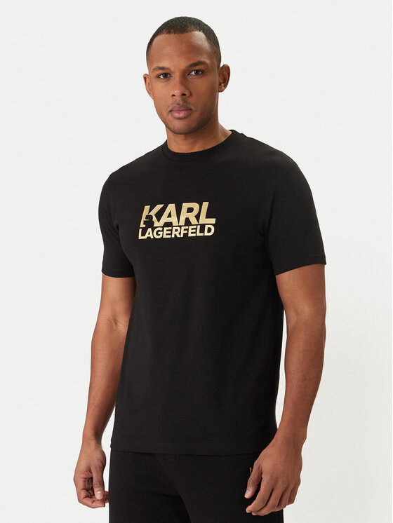 KARL LAGERFELD KARL LAGERFELD Тишърт 755780 500235 Черен Regular Fit