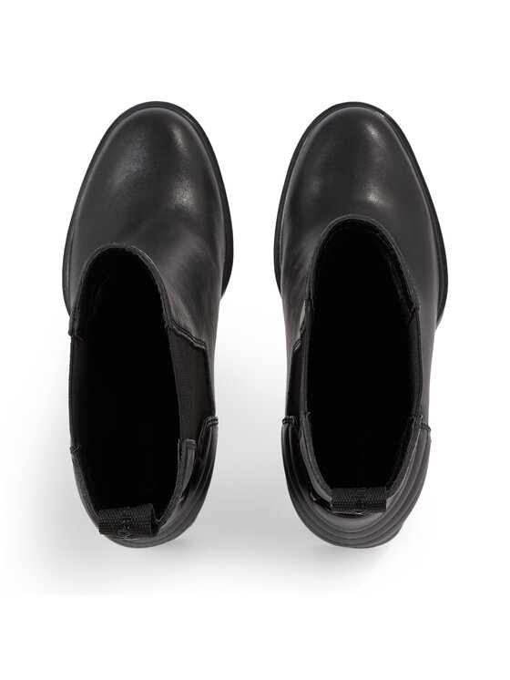 Calvin Klein Jeans Calvin Klein Jeans Čizme Platform Chelsea Lth Wn YW0YW01140 Crna