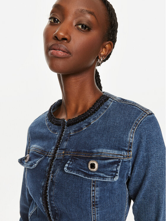 Liu Jo Liu Jo Jeansjacke UF4094 D4448 Dunkelblau Regular Fit