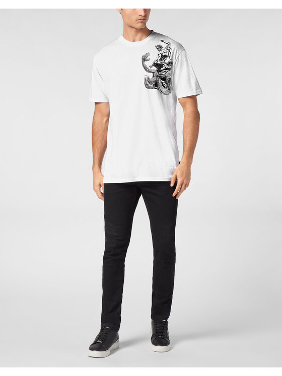 PHILIPP PLEIN PHILIPP PLEIN T-Shirt 9421 Bílá Regular Fit