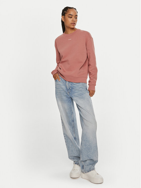 Calvin Klein Calvin Klein Bluza Nano Logo K20K208329 Różowy Regular Fit