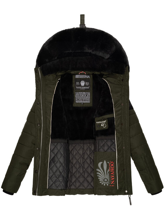 Navahoo Navahoo Kurtka zimowa Milianaa Zielony Regular Fit