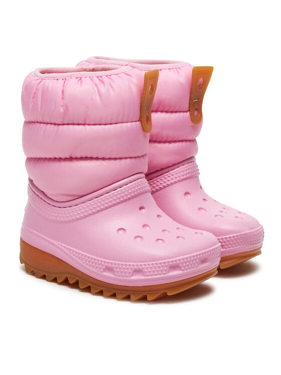 Crocs Crocs Śniegowce Classic Neo Puff Boot T 207683 Różowy