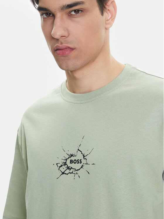 BOSS BOSS T-Shirt Te_Voyage 50546370 Grün Relaxed Fit
