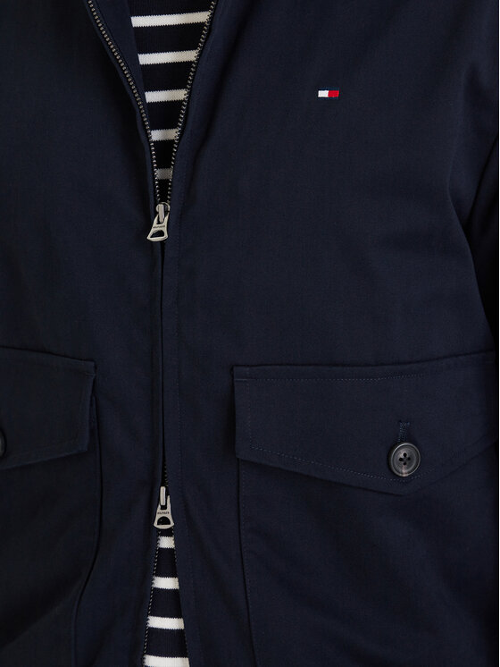 Tommy Hilfiger Tommy Hilfiger Prechodná bunda Harrington MW0MW42507 Modrá Regular Fit