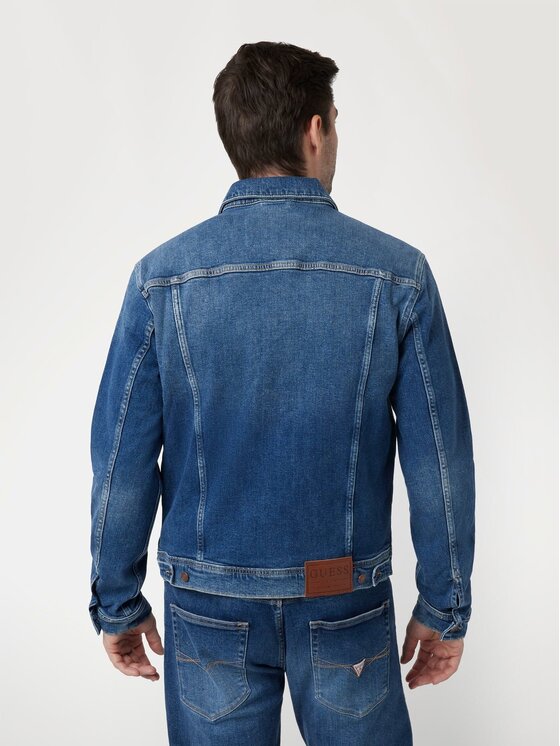 Guess Guess Bunda pro přechodné období 166649 Modrá Classic Fit