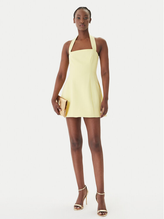 Bardot Bardot Kokteiļkleita Nevelle 59857DB1 Dzeltens Slim Fit