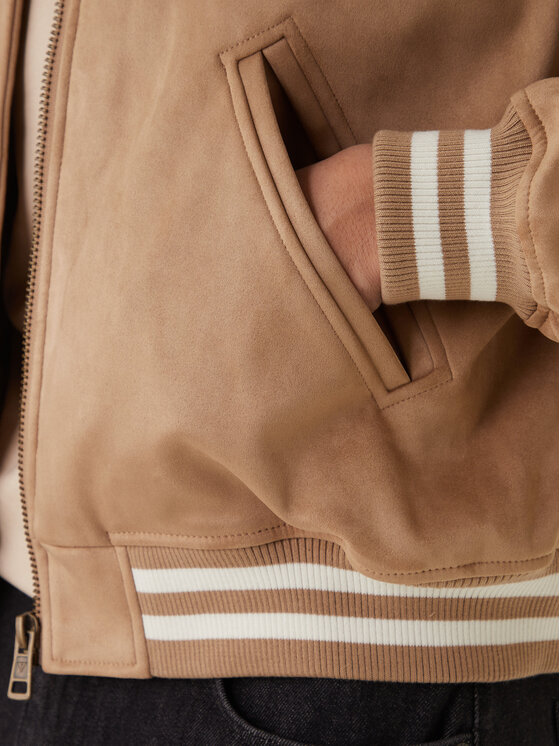 Guess Jeans Guess Jeans Bomberjacke M6RL0J WJ842 Beige Regular Fit