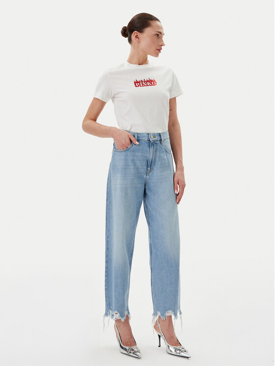 PINKO PINKO Jeansy Estelle 103857 A2E5 Modrá Relaxed Fit