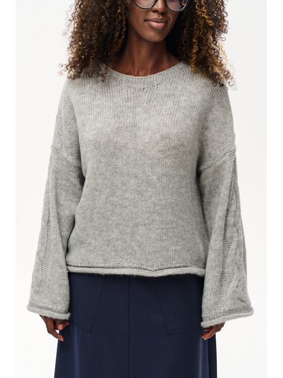 blue shadow blue shadow Sweter Koda Szary Regular Fit