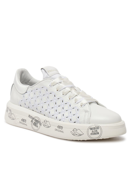 Premiata Premiata Sneakersy Belle VAR 6283 Biały