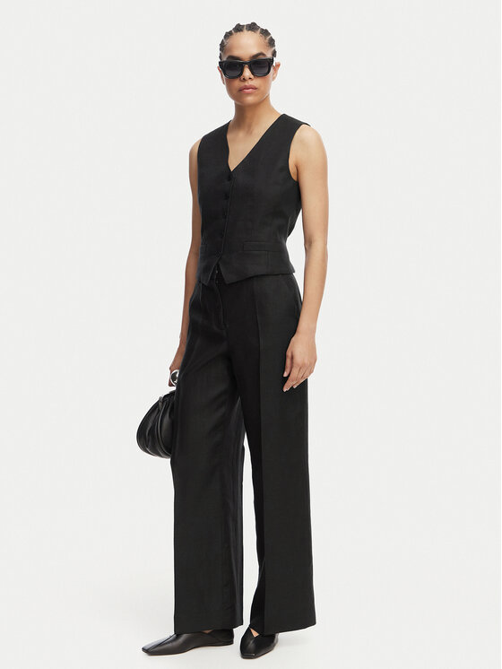 Weekend Max Mara Weekend Max Mara Spodnie materiałowe Malizia 2615131112 Czarny Regular Fit