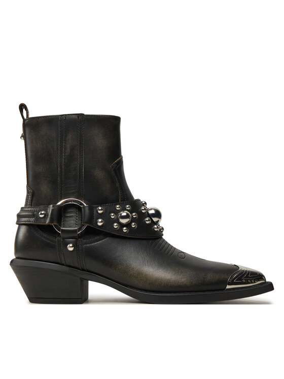 PINKO PINKO Kaubojske čizme Tex 07 SD0195P056 Crna