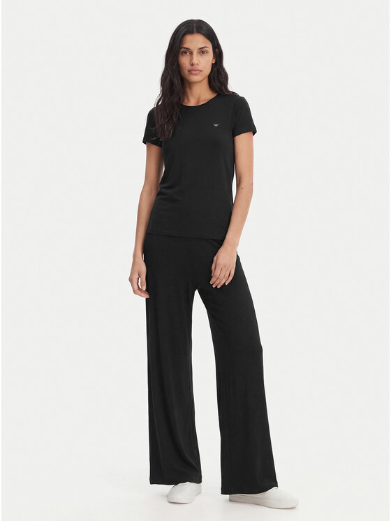 Emporio Armani Emporio Armani Тишърт EW000408 AF19024 UC001 Черен Regular Fit