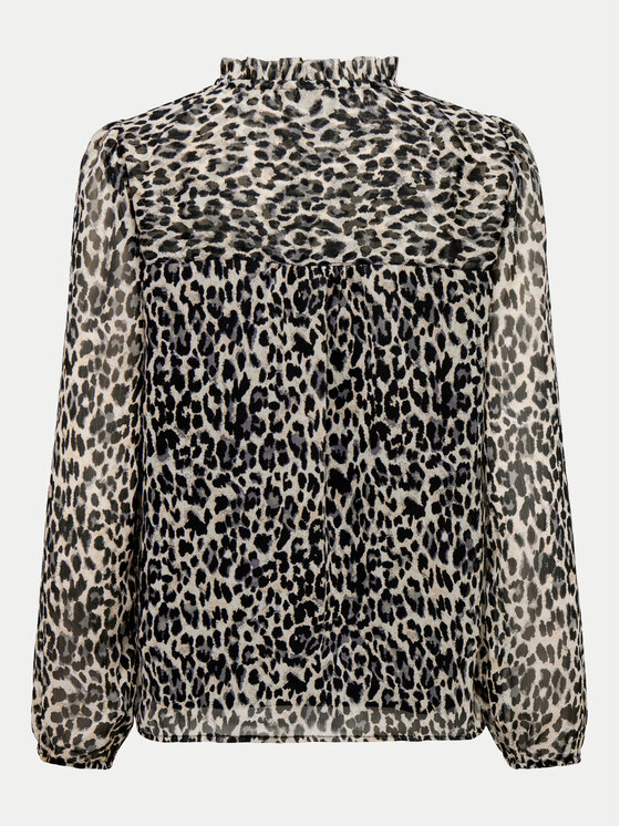 ONLY ONLY Bluzka Ditsy 15229700 Czarny Regular Fit