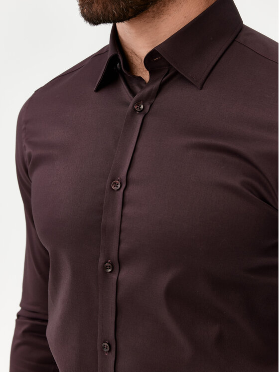 Evenemen Evenemen Koszula Punto G2 Brązowy Slim Fit