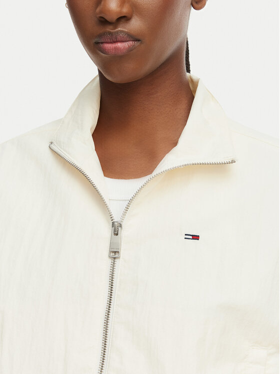 Tommy Jeans Tommy Jeans Μπουφάν μεταβατικό DW0DW22325 Λευκό Regular Fit