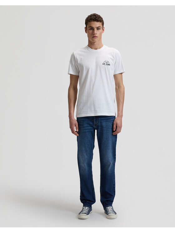 Lee Lee T-shirt SMALL LOGO TEE Bianco Regular Fit