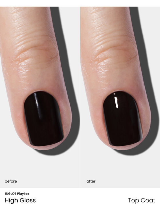 INGLOT INGLOT High Gloss Playinn Top coat Bezbarwny
