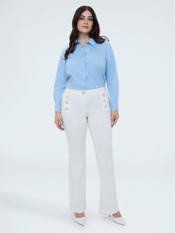 Fiorella Rubino Fiorella Rubino Koszula 5027T001431N004 Turkusowy A-Line Fit