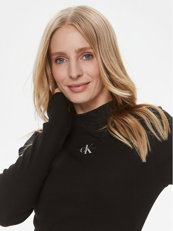 Calvin Klein Jeans Calvin Klein Jeans Ежедневна рокля J20J222918 Черен Slim Fit