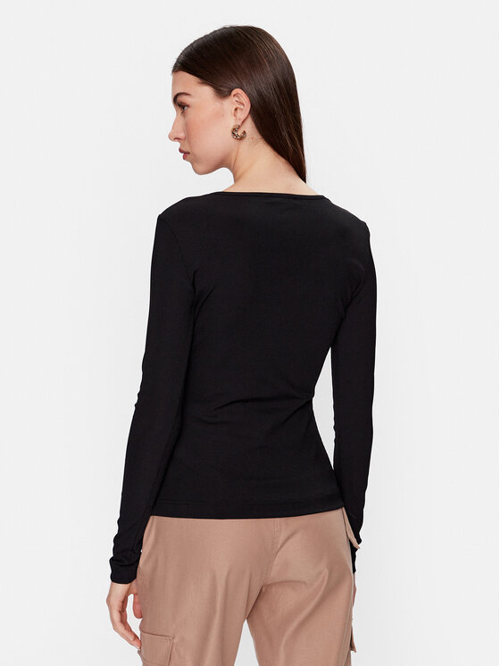 Guess Guess Palaidinė W3YP16 KAZH2 Juoda Slim Fit