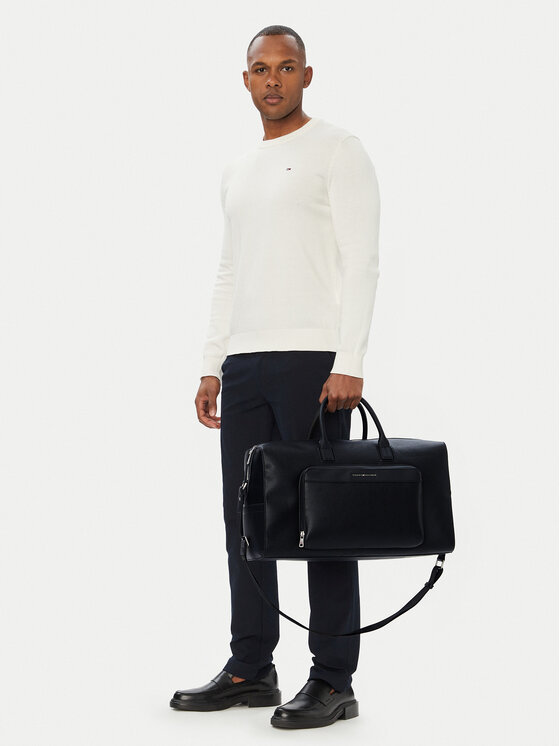 Tommy Hilfiger Чанта за уикенд Th Central Duffle AM0AM14739 Черен