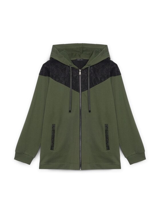 Fiorella Rubino Fiorella Rubino Felpa G907L008564N035 Verde A-Line Fit