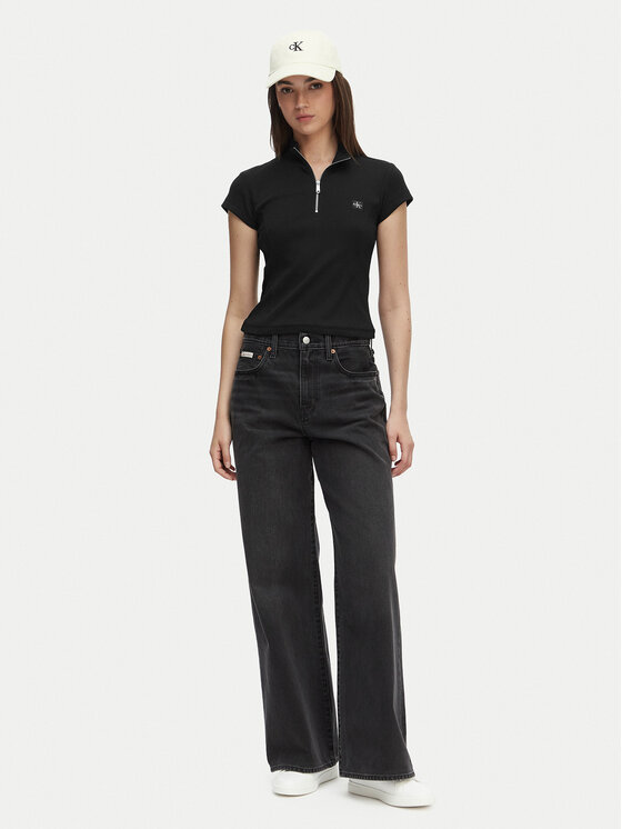 Calvin Klein Jeans Calvin Klein Jeans T-krekls LV047G240G Melns Slim Fit