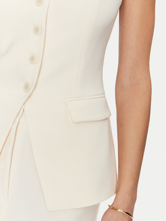 Simona Corsellini Simona Corsellini Top P25CPTO00801 Bež Slim Fit
