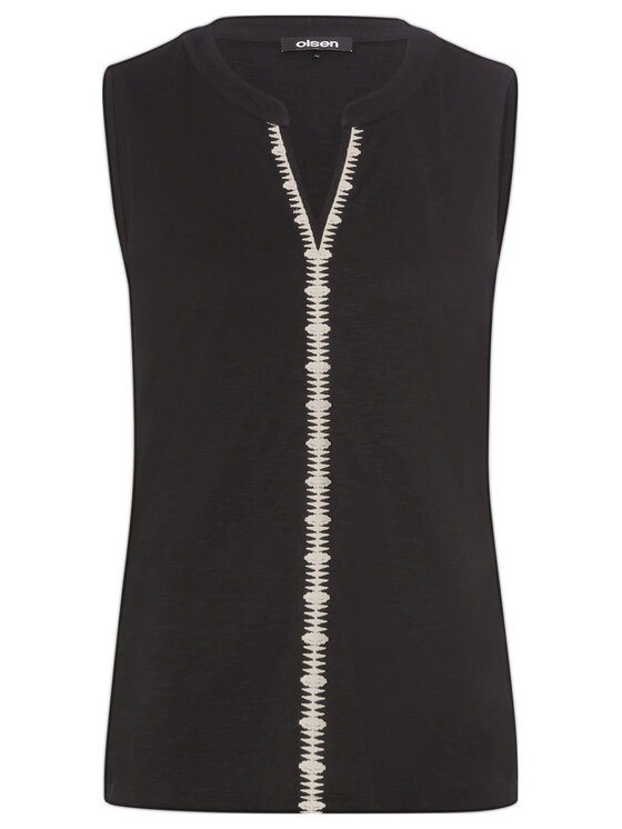 Olsen Olsen Μπλουζάκι 11105092 Μαύρο Regular Fit