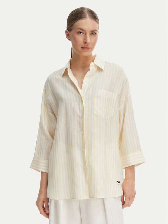 Weekend Max Mara Cămașă Panetto 2615111102 Galben Relaxed Fit