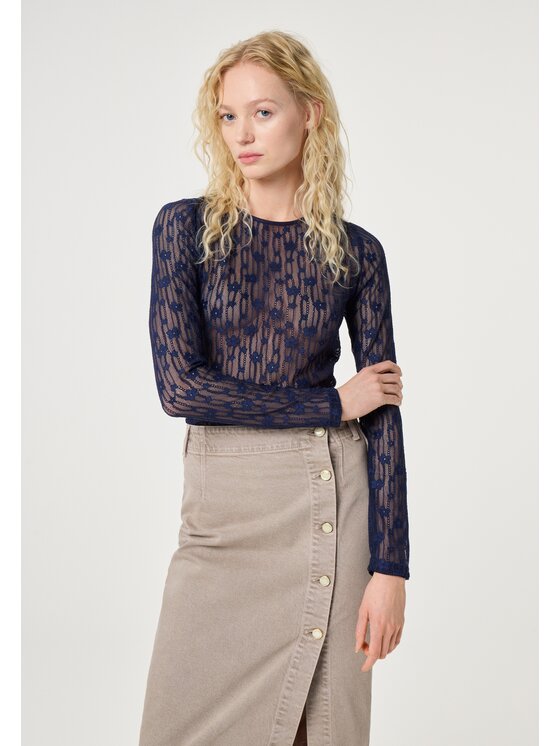 Fabienne Chapot Fabienne Chapot Top 5967-1770-101 Niebieski jasny Slim Fit