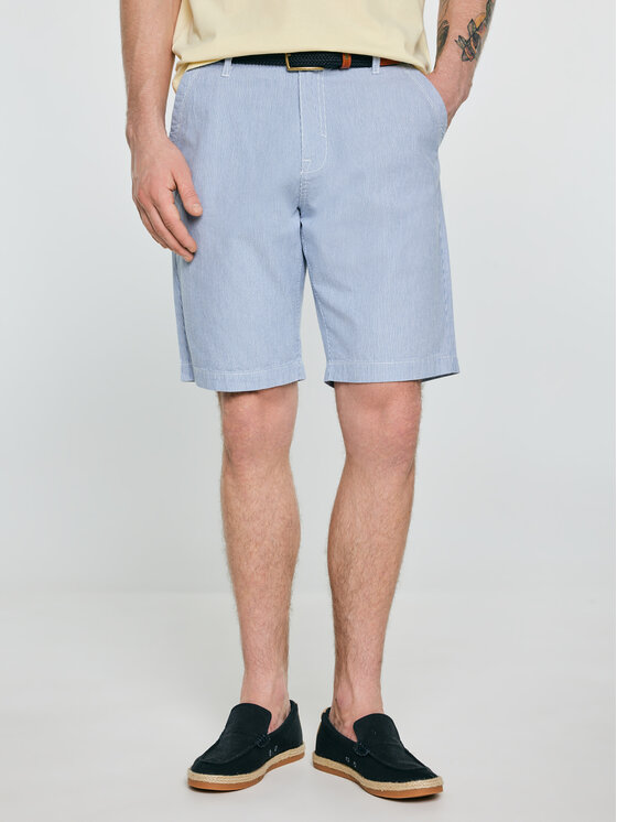 BIG STAR BIG STAR Szorty materiałowe GUSTO Niebieski Basic Fit