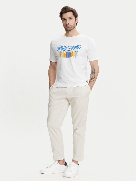 Ysabel Mora Ysabel Mora T-Shirt 90514 Biały Regular Fit