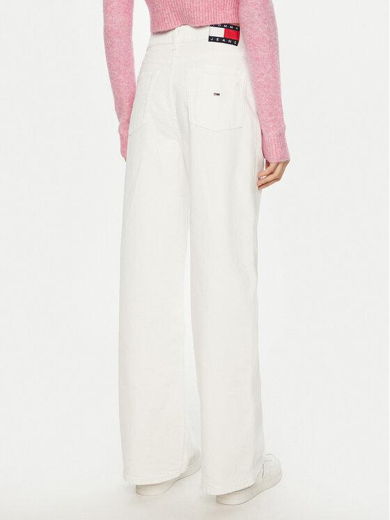Tommy Jeans Tommy Jeans Blugi Claire DW0DW20219 Écru Wide Leg