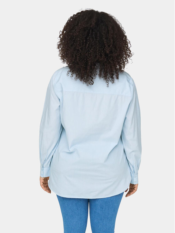 ONLY Carmakoma ONLY Carmakoma Hemd 15282838 Himmelblau Regular Fit