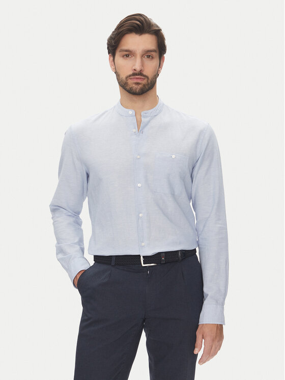 Pierre Cardin Košeľa C6 41009.0480 Modrá Modern Fit