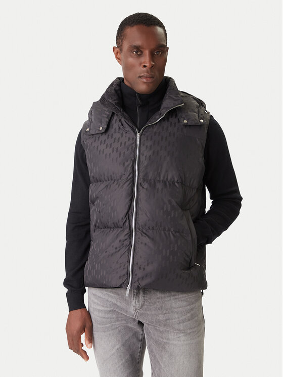 KARL LAGERFELD KARL LAGERFELD Mellény 505017 554504 Fekete Regular Fit