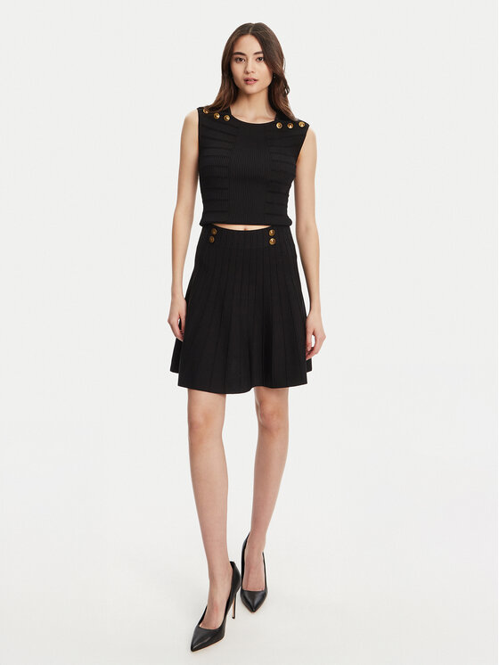 Guess Guess Cпідниця-міні W5YD65 Z0130 Чорний Regular Fit