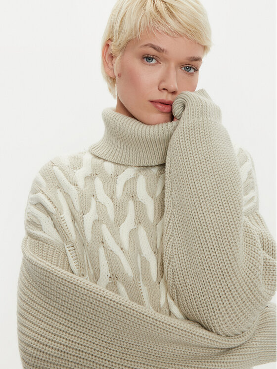 BOSS Boss Dolčevita Ferdolia 50523719 Bež Oversize