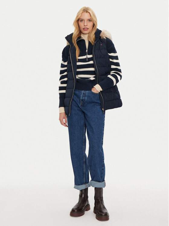 Tommy Hilfiger Tommy Hilfiger Vestă Heritage WW0WW43634 Bleumarin Regular Fit