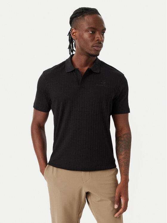 Beverly Hills Polo Club Tricou polo P-SS26M-P2802 Negru Regular Fit