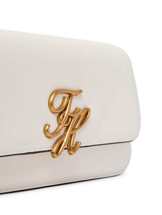 Tommy Hilfiger Tommy Hilfiger Τσάντα Th Script Flap Crossover AW0AW18399 Λευκό