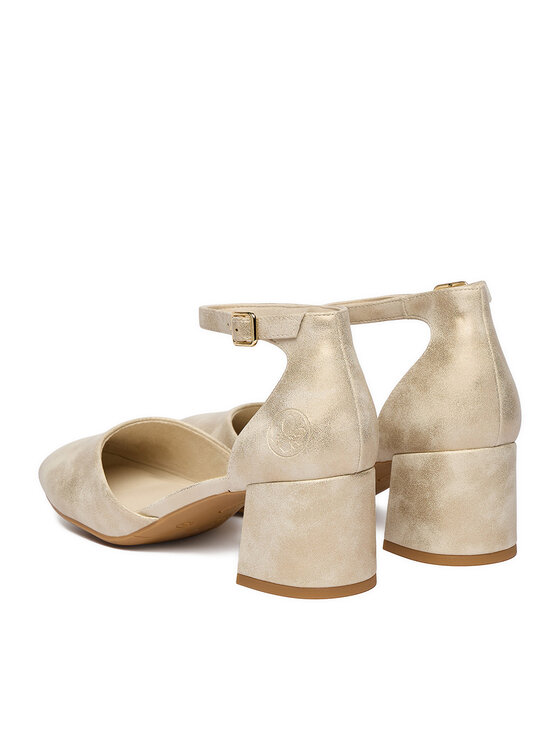 Rieker Rieker Pantofi pumps 44762-91 Auriu