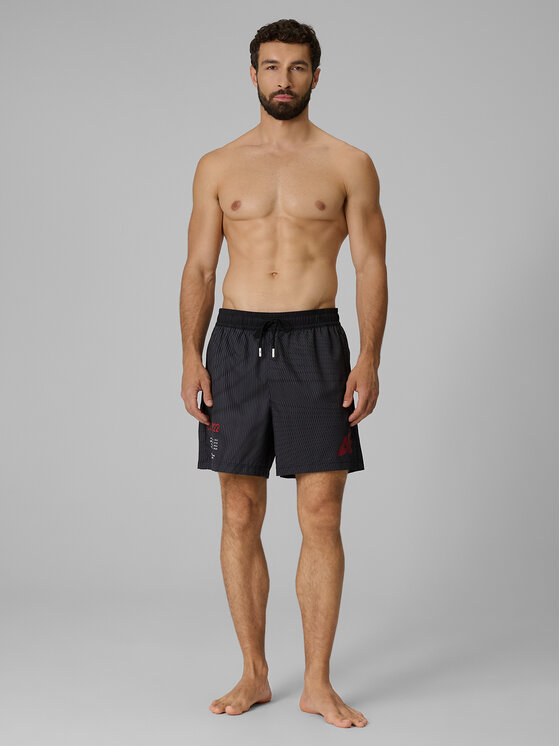 4F 4F Szorty kąpielowe AQUA FORCE Czarny Regular Fit