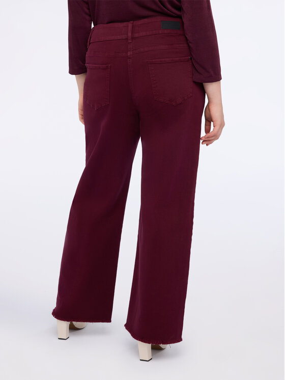 Fiorella Rubino Fiorella Rubino Pantaloni di tessuto P412T105041N036 Bordeaux Regular Fit